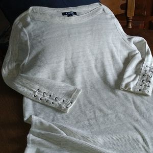 Chaps ladies knit top Sz M